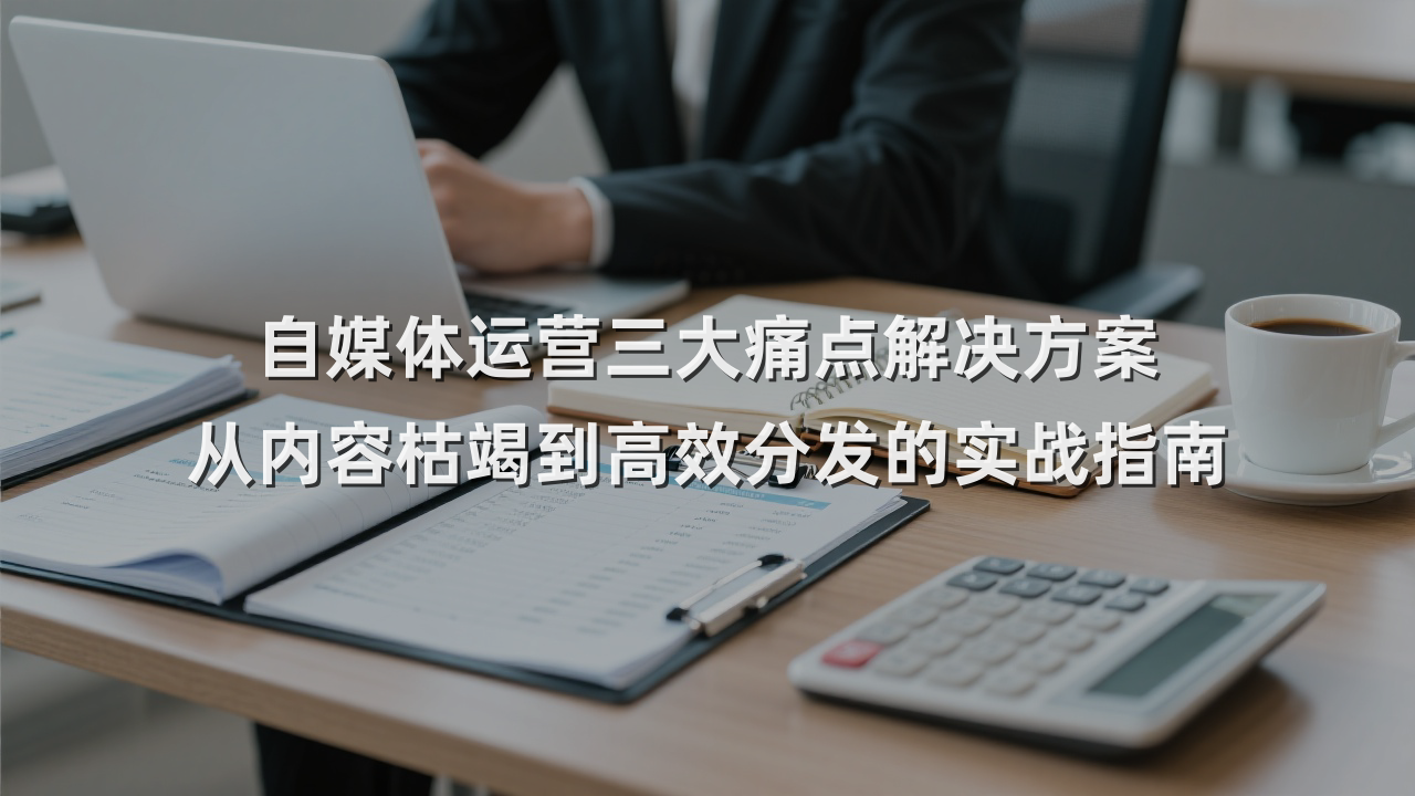 自媒体运营三大痛点解决方案 从内容枯竭到高效分发的实战指南